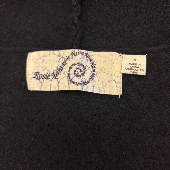 Anthropologie Rosie Neira color block, wool, hooded cardigan - Picture 9 of 10